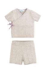 Lace Textured Knit Set