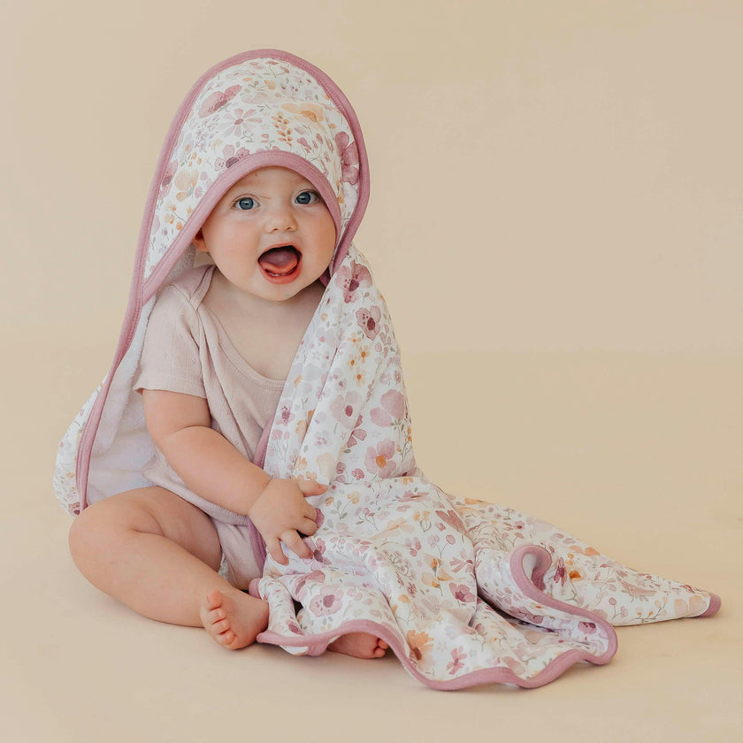 Premium Baby Knit Hooded Towel - Diana