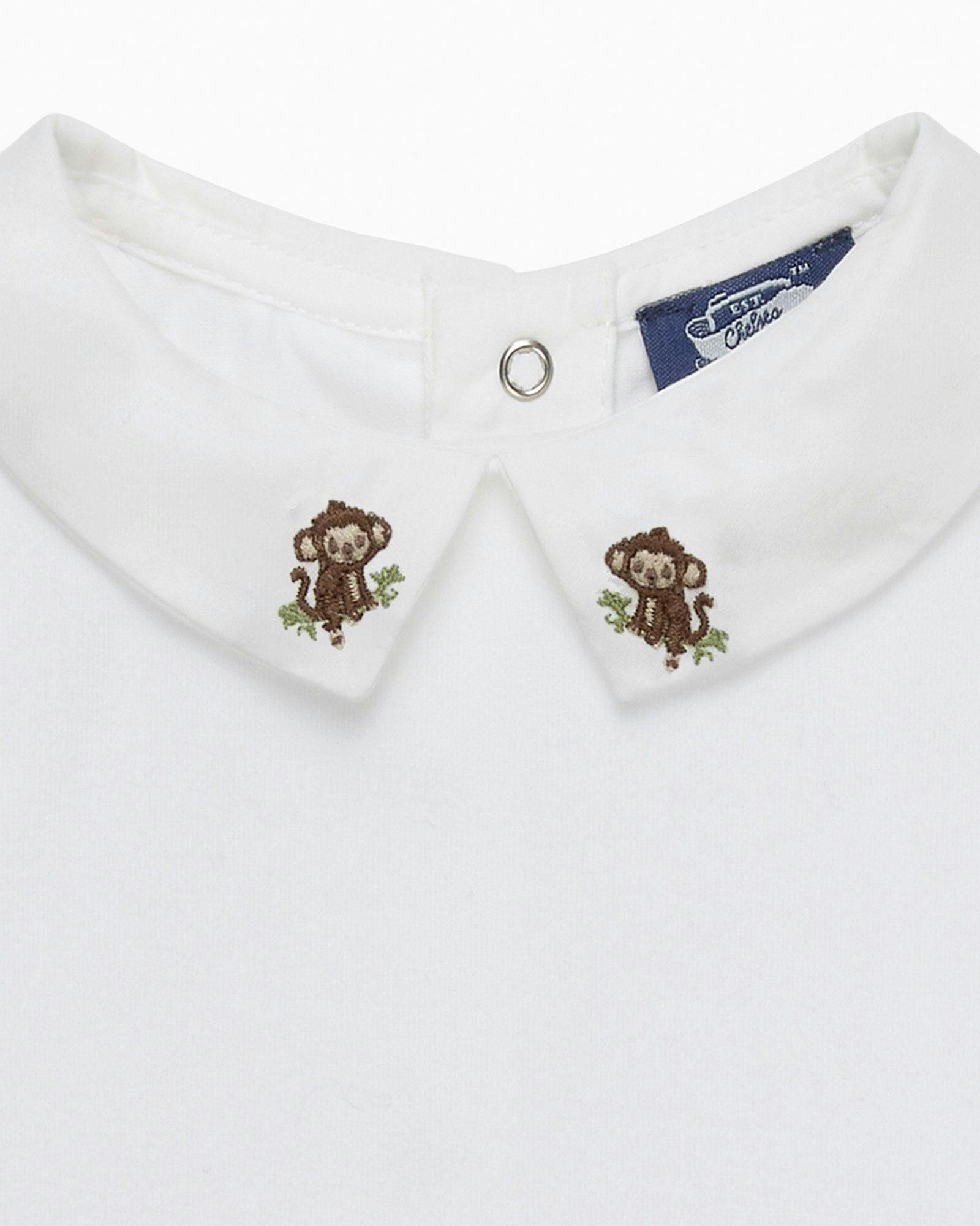 Baby Monty Long Sleeved Bodysuit in Monkey