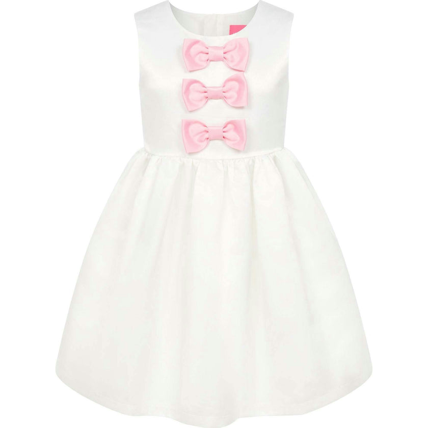 Joy Satin Bows Occasion Party Dress