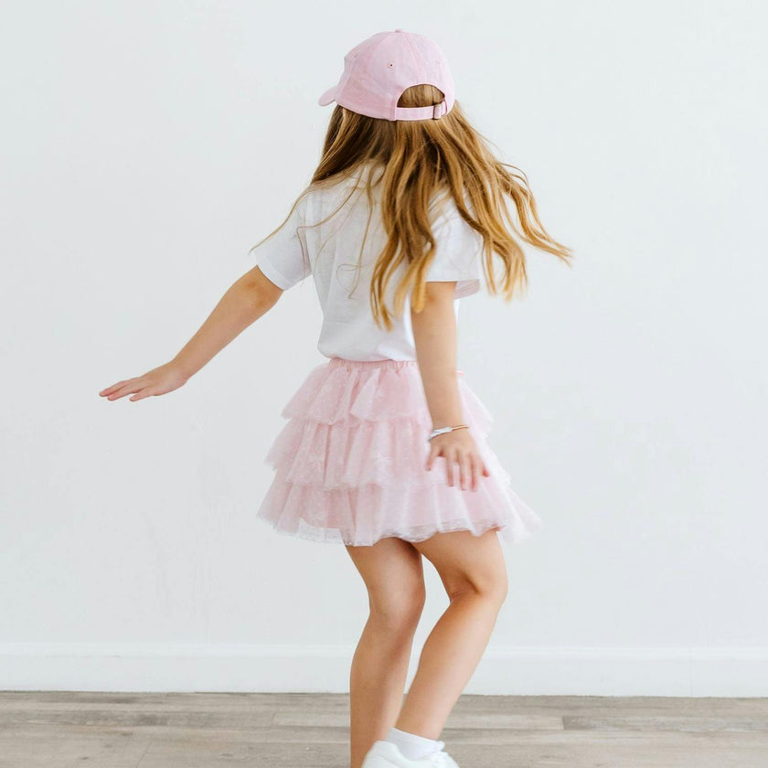 Rainbow Heart Patch Baseball Hat - Ballet