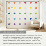 Watercolor Dots • Rainbow • Large • Peel-and-Stick Wall Decals