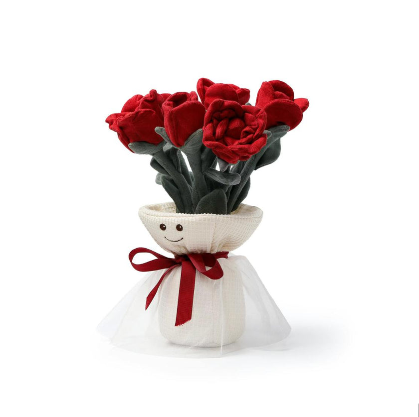 McHugs Romantic Rose Bouquet Weighted Plush 30cm