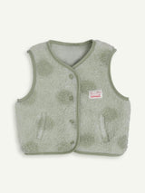 children's merino vest - polka dots