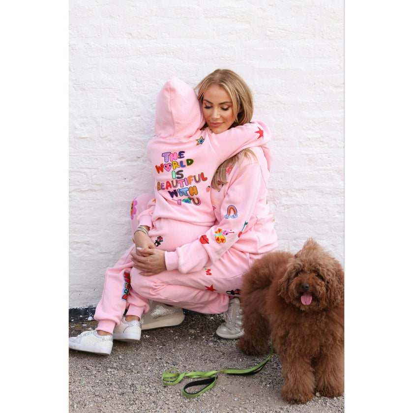 Women's Doodle Art Set Pink Pink