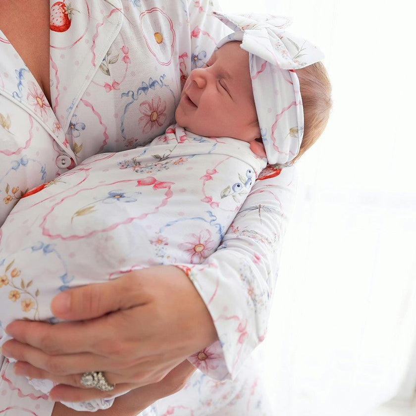Caroline Picot Swaddle Headband Set