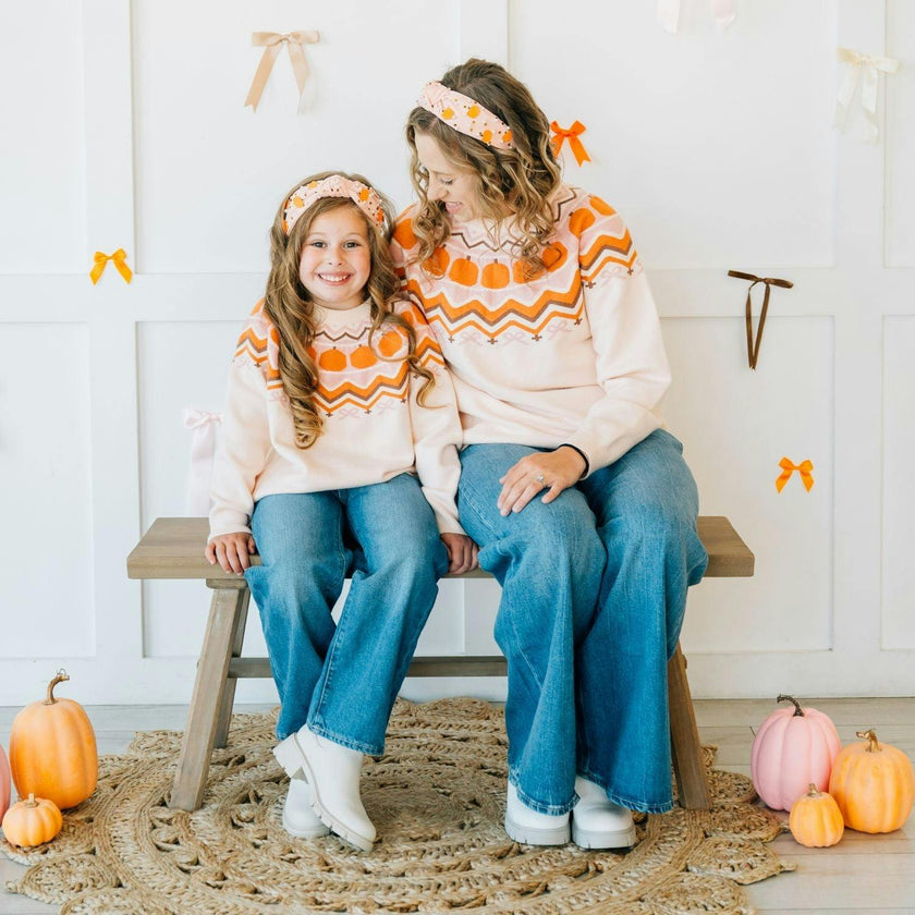 Pumpkin Fair Isle Women's Sweater