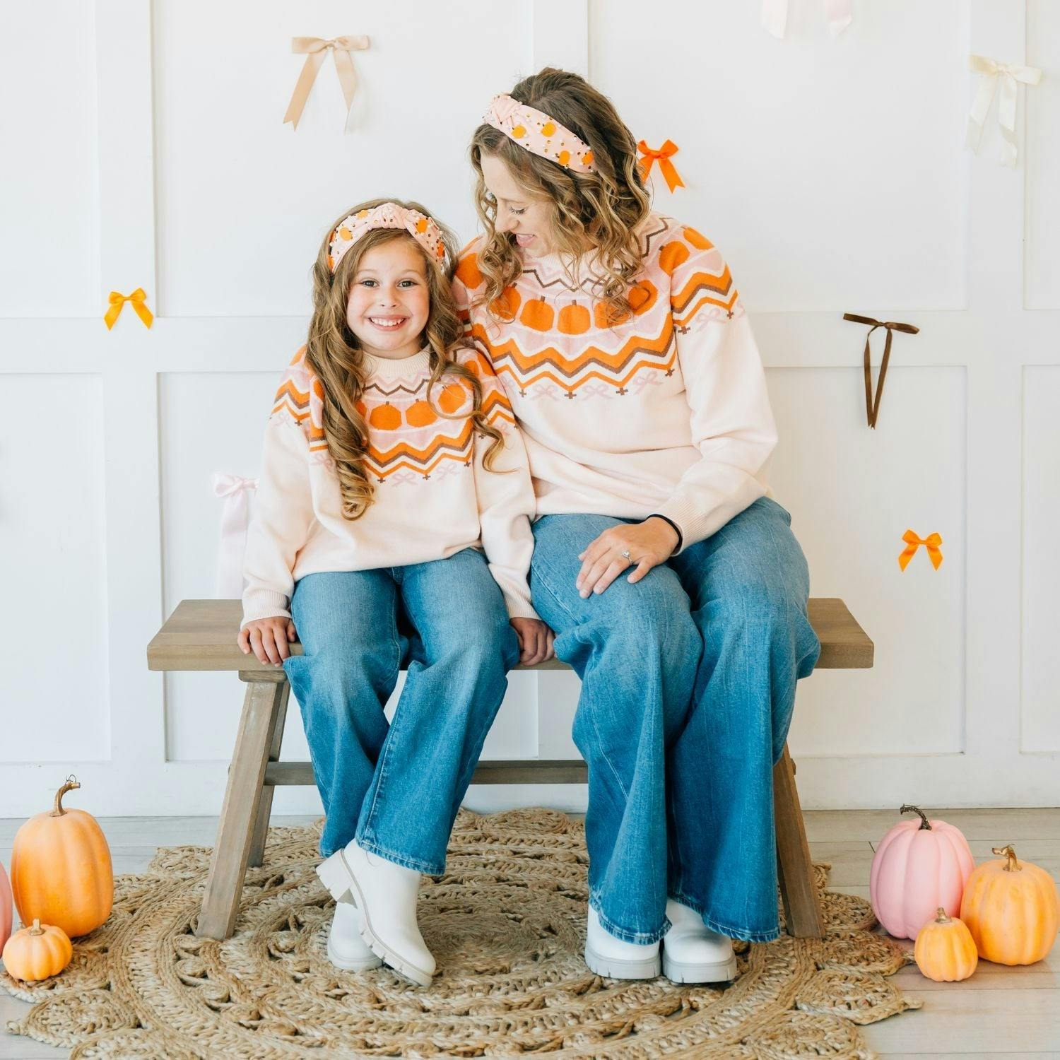 Pumpkin Fair Isle Women's Sweater