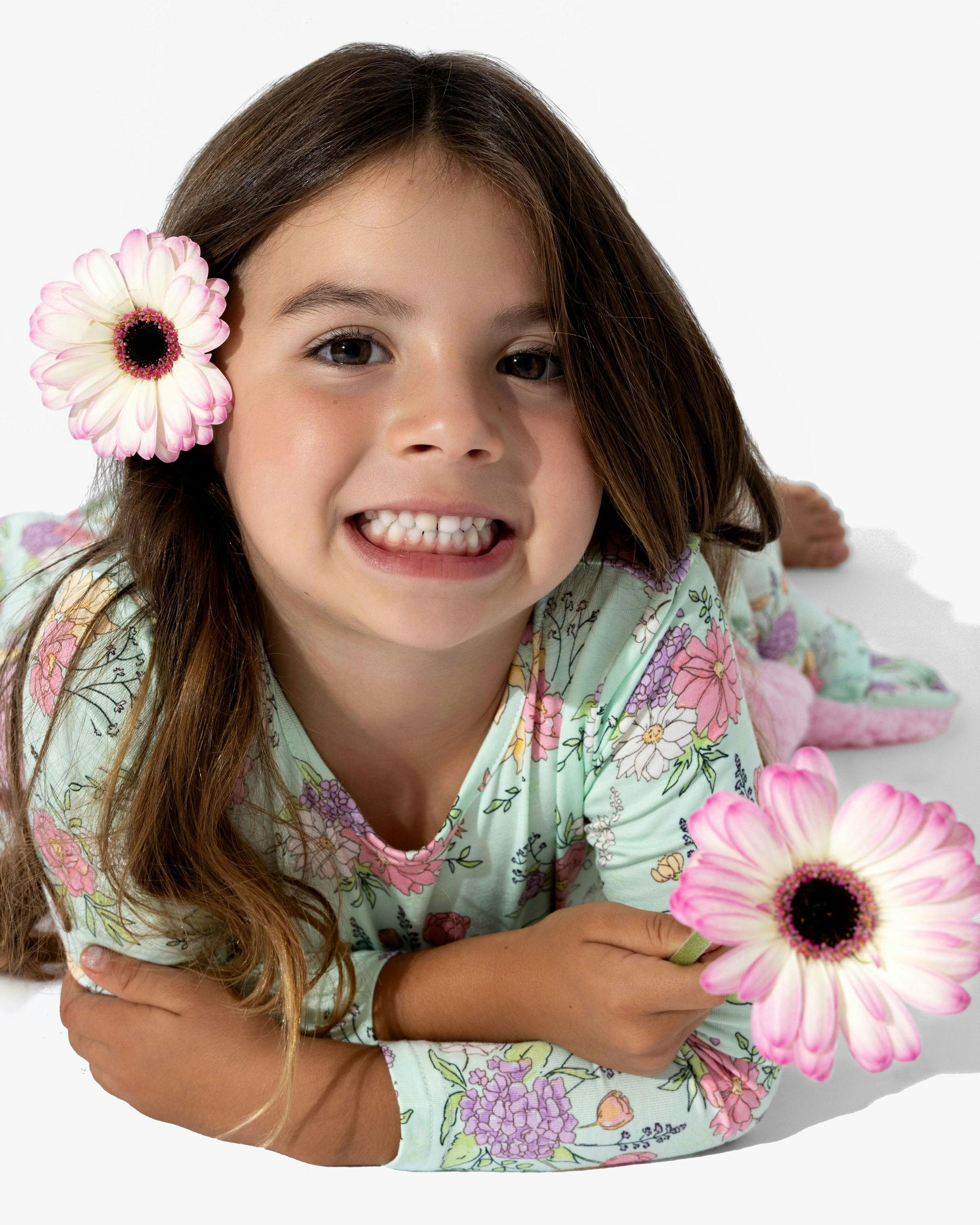 Petals & Posies Bamboo Kids Pajamas