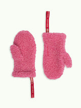 adult merino wool mittens - dusty pink