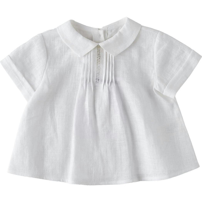 NANOS Delicate Pleats Baby Shirt