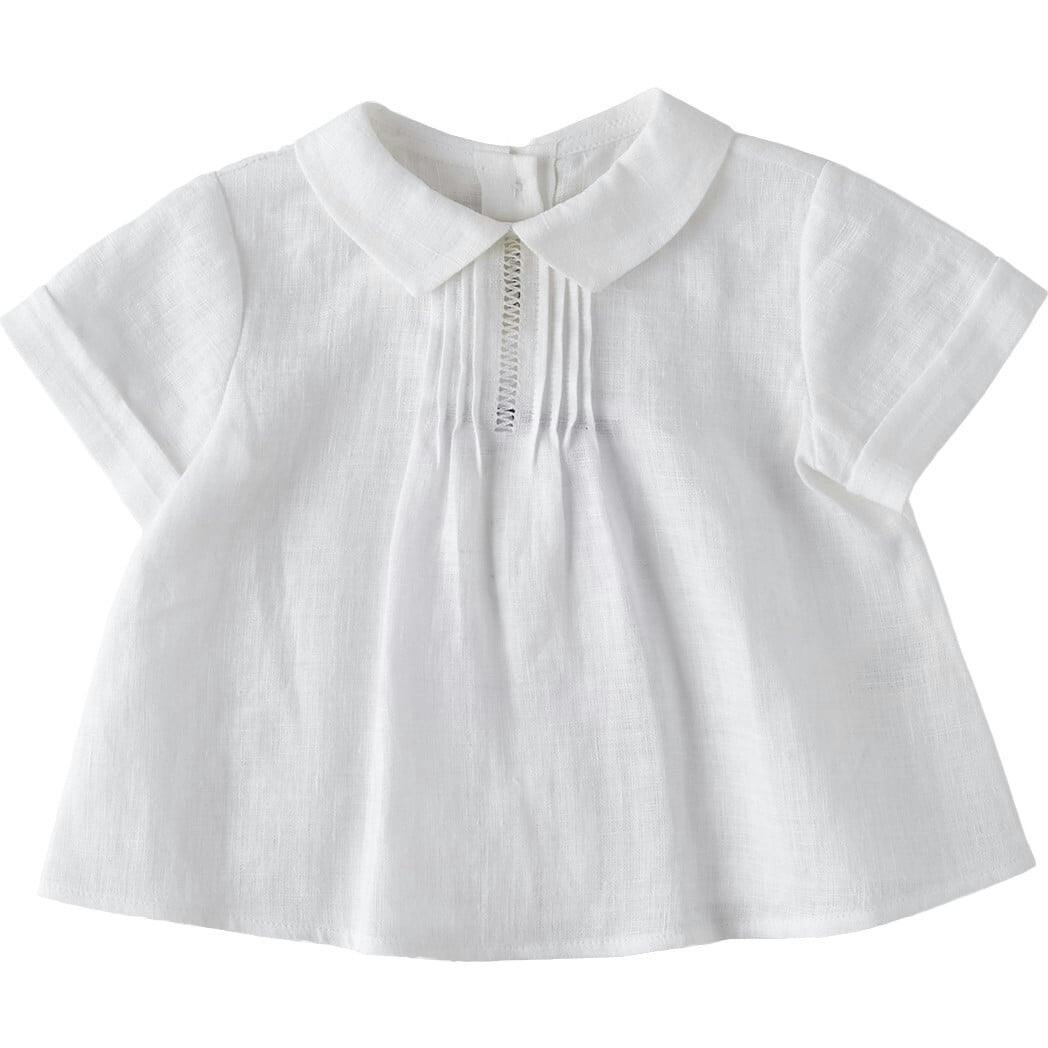 NANOS Delicate Pleats Baby Shirt