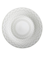 Charger Plate ZIG ZAG  White diam. 12.5"