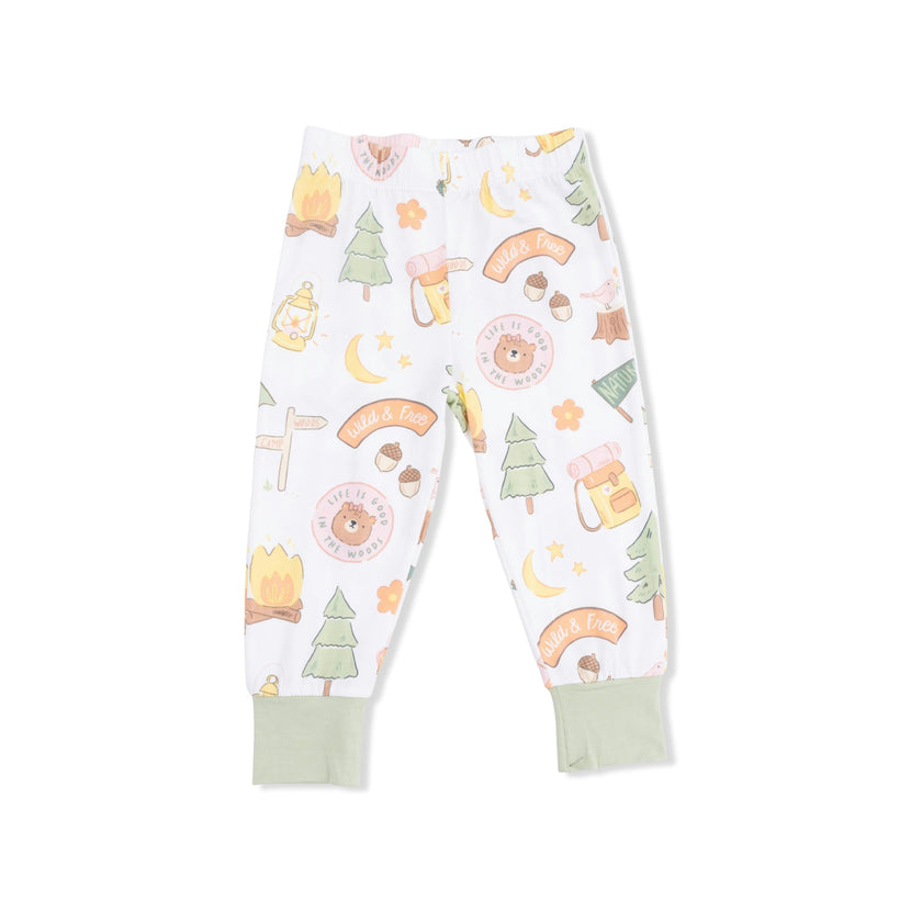 Camping Pink - Short Sleeve Loungewear Set