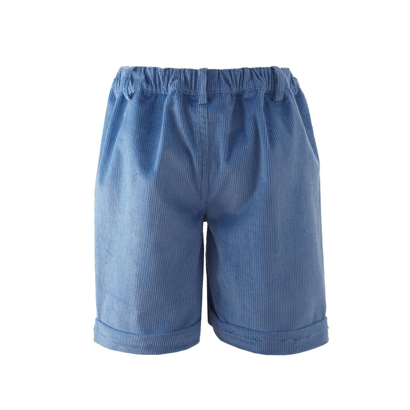 Blue Cord Shorts
