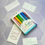 Silver Linings Outline Markers - Set of 6