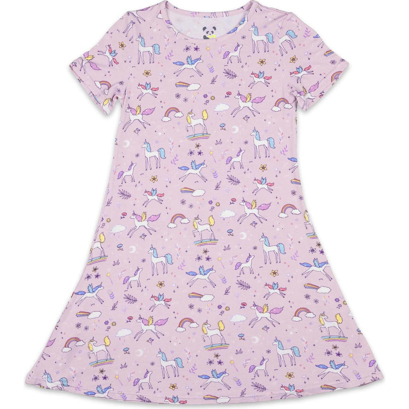 Enchanted Bamboo Girls' Short Sleeve Dress