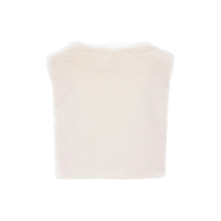 Cream Faux Fur Vest