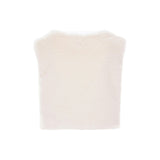 Cream Faux Fur Vest