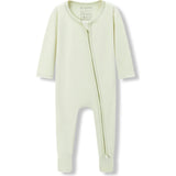 Aloe Luxe Solid Zipper Footed Romper