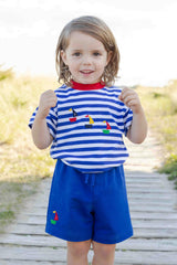 Knit Short Set With Sailboats