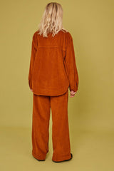 Adult Jagger Rust Cord Overshirt