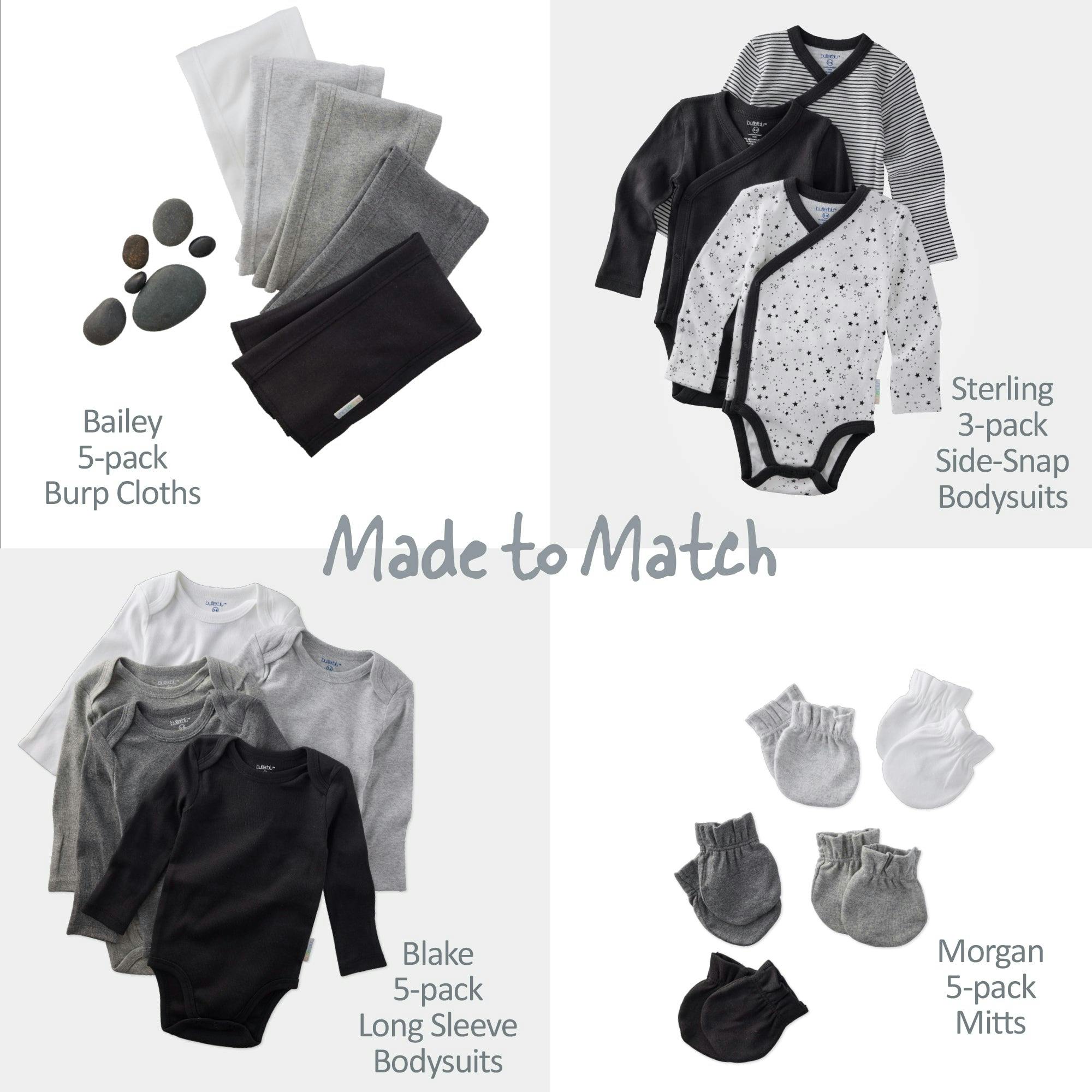 BLAKE 5-Pack Long Sleeve Bodysuit