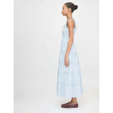 The Kimmy Nap Dress - Blue Petal Stripe