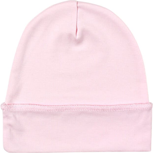 Pink Newborn Hat in Pima Cotton