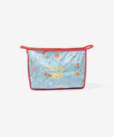 Large Zip Bag, Light Floral