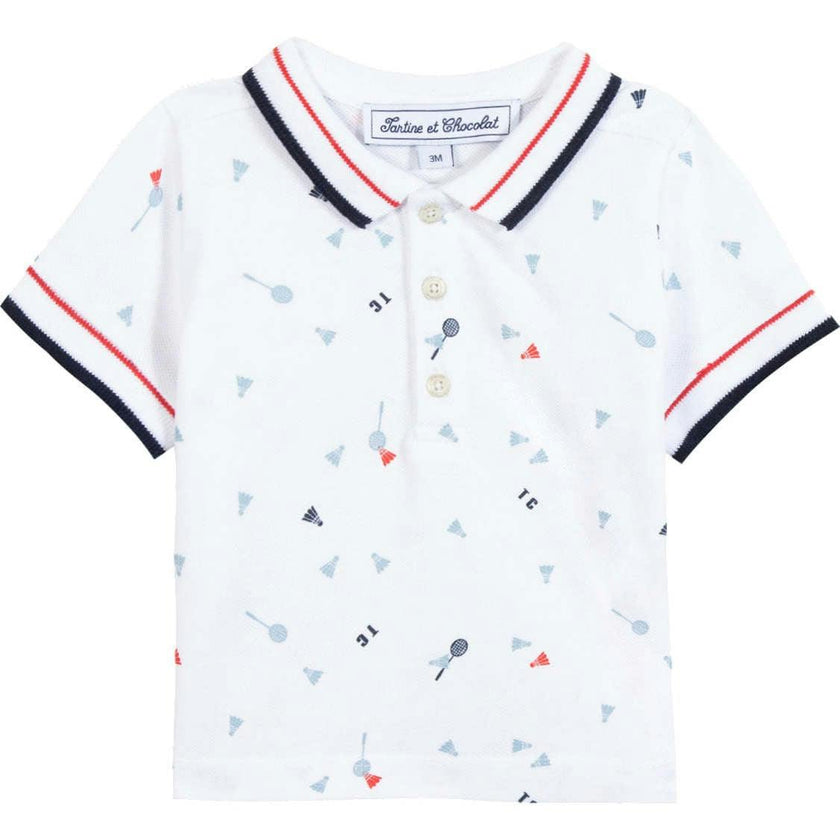 TARTINE ET CHOCOLAT Badminton Baby Polo