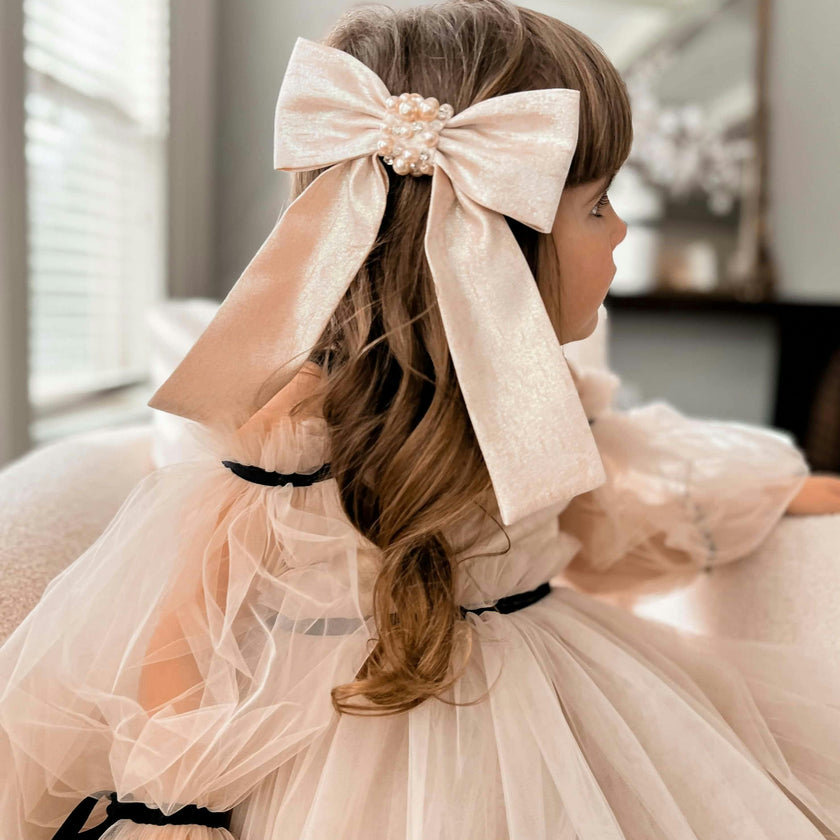 Jackie Jacquard Hair Bow