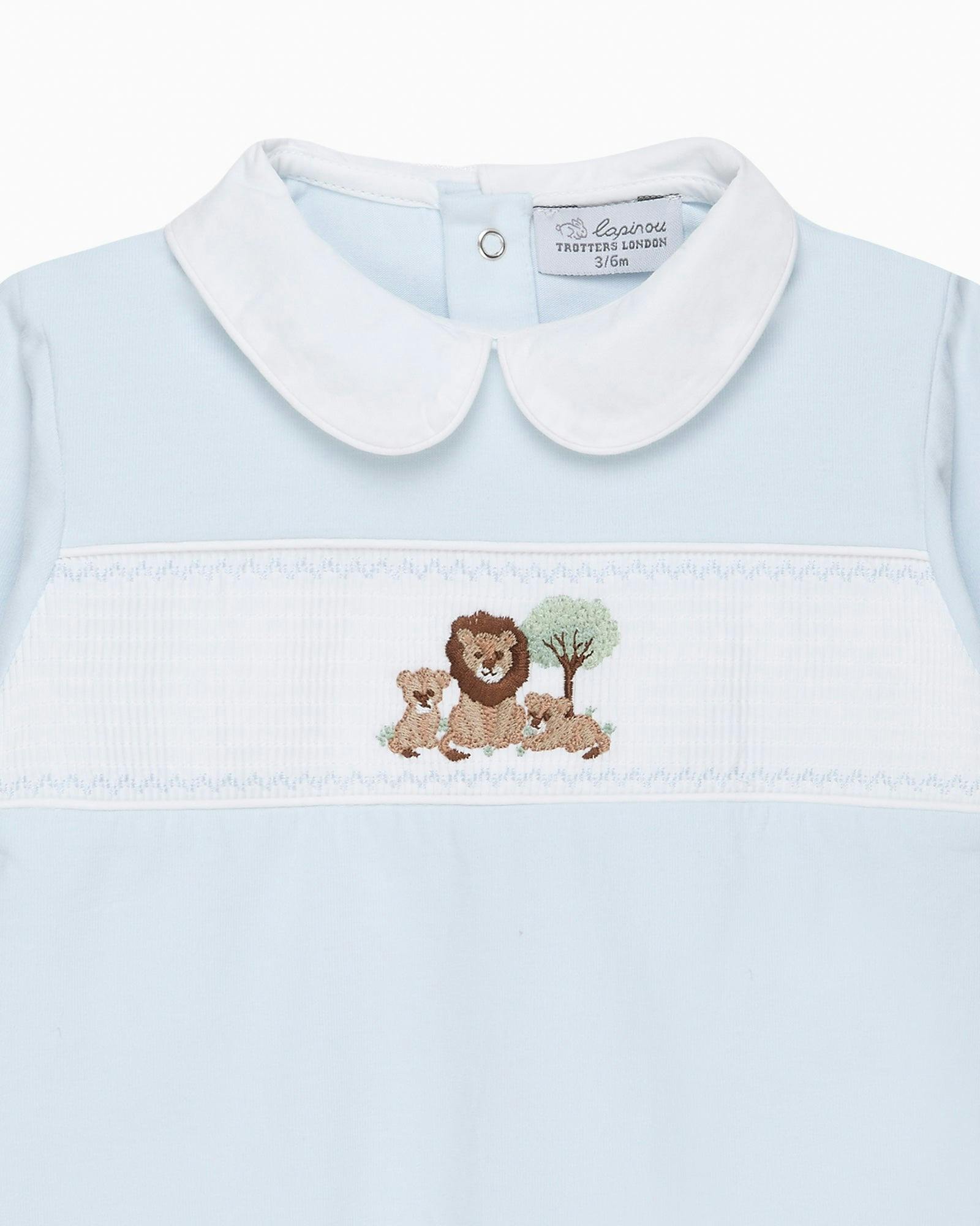 Baby Augustus & Cubs Smocked Onesie