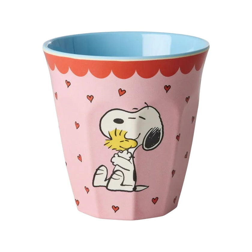 Melamine Cup with Snoopy Print - Medium - Pink - 8.45 oz -