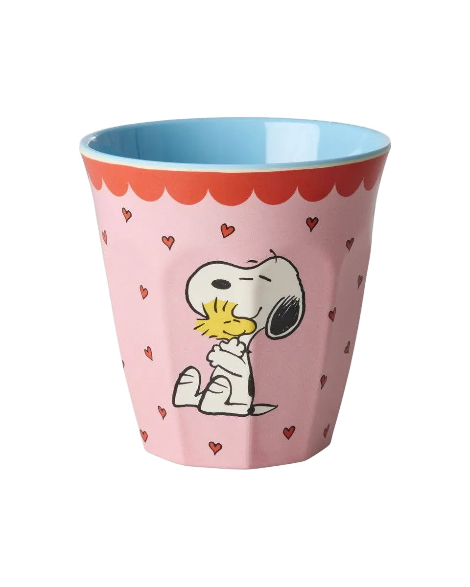 Melamine Cup with Snoopy Print - Medium - Pink - 8.45 oz -