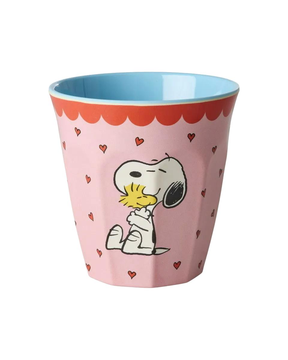 Melamine Cup with Snoopy Print - Medium - Pink - 8.45 oz -