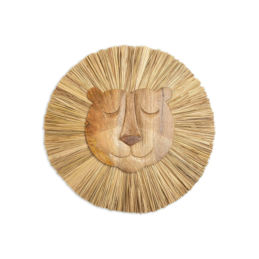 Kendi Lion Safari Wooden Wall Decor