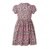 Pink Floral Button-front Dress