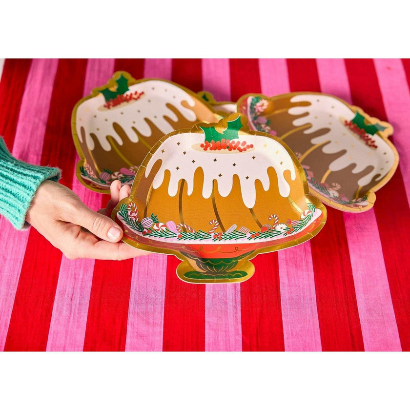 Holiday Bundt Cake Dessert Plates (10 count)