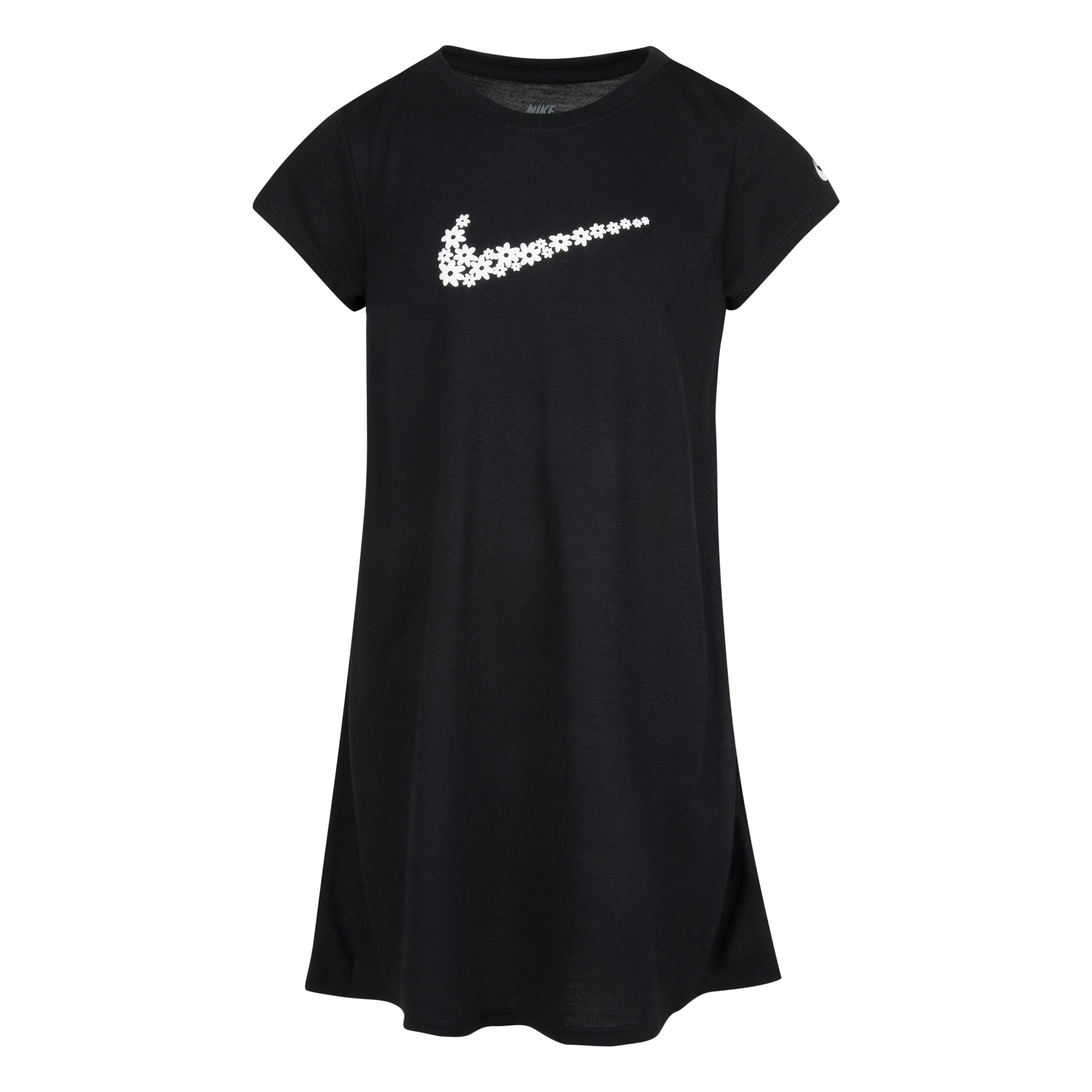 Black Daisy Logo Dress