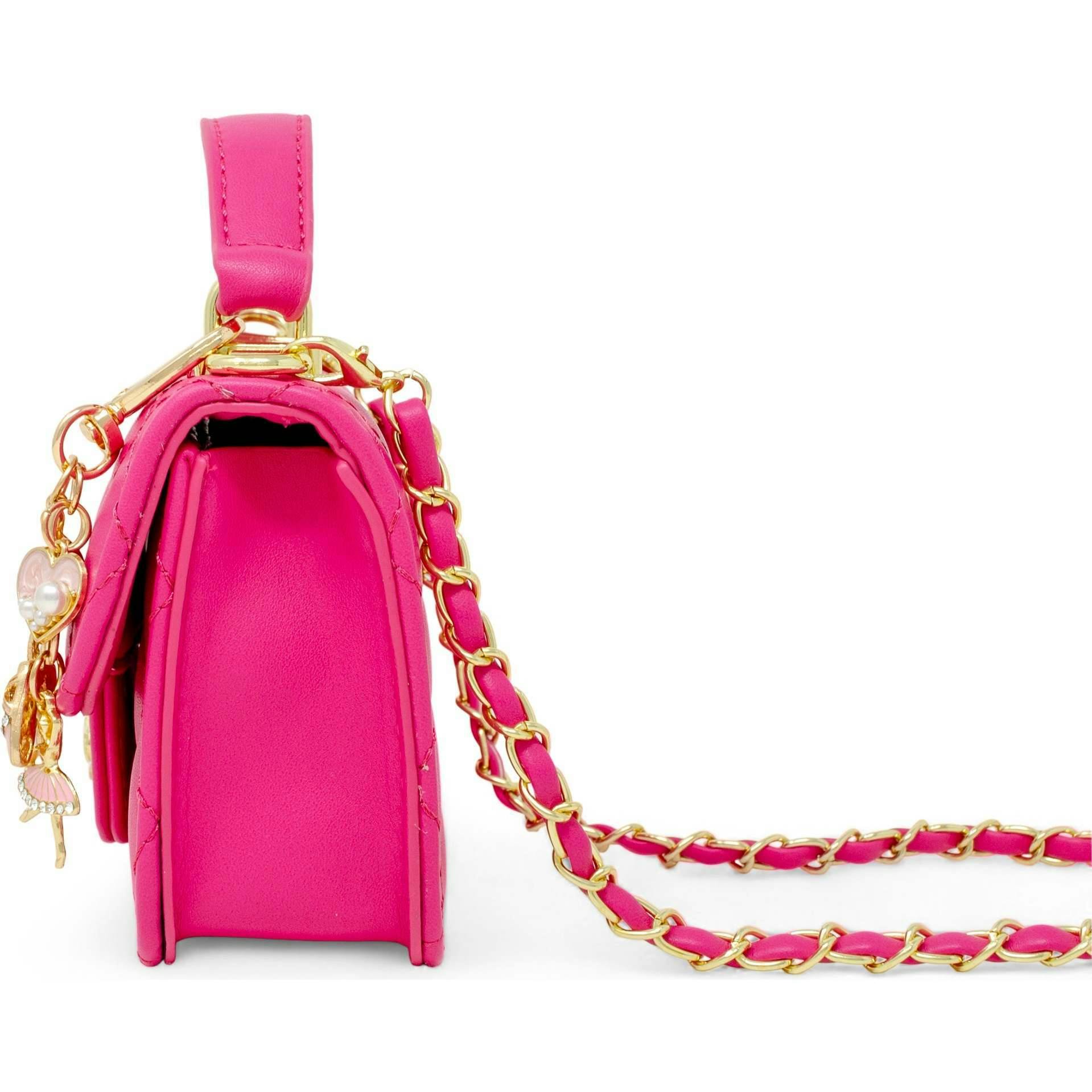 Tiny Quilted Ballet Charm Handbag