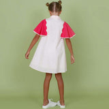 Lulu dress (blush pink/hot pink)
