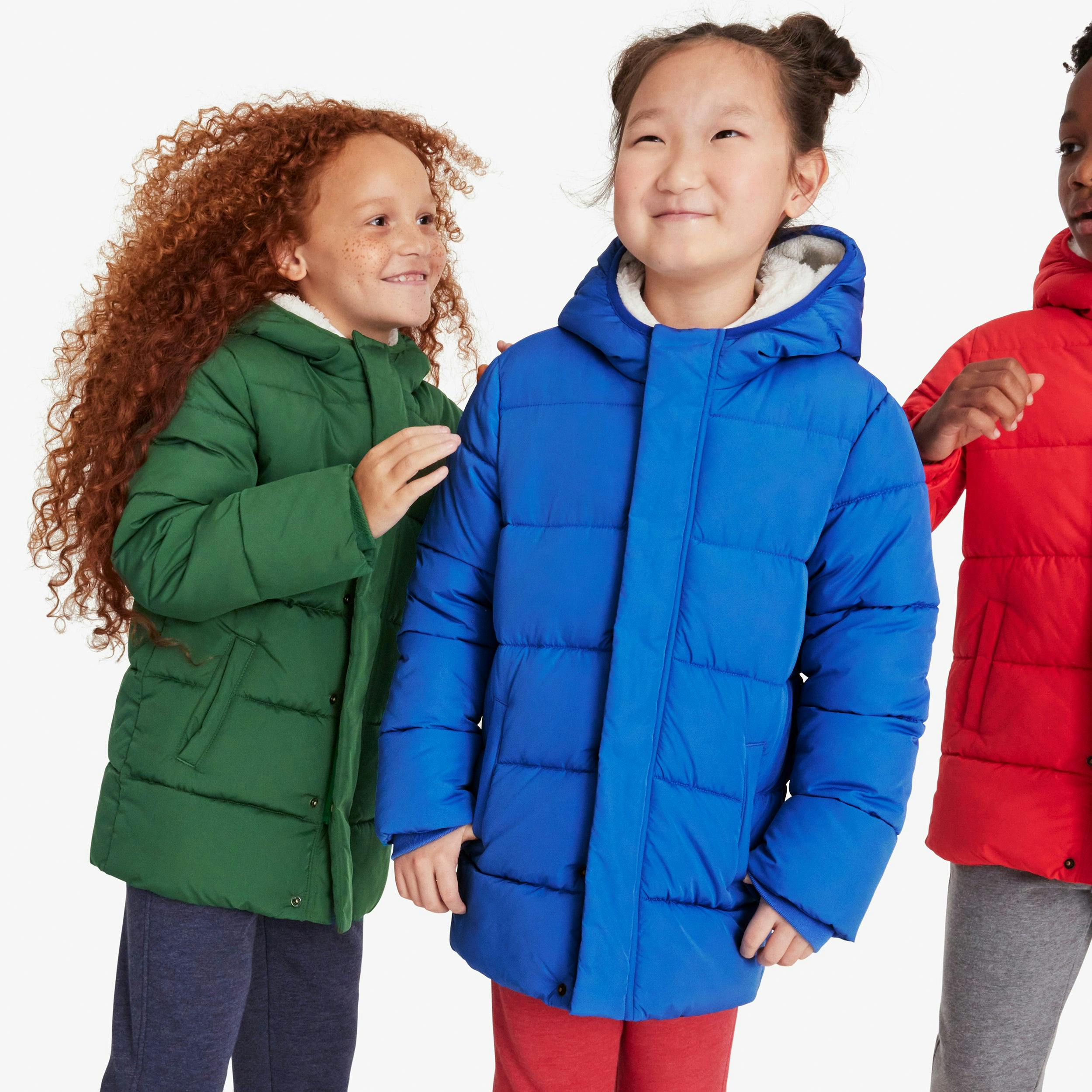 Clearance kids parka puffer coat