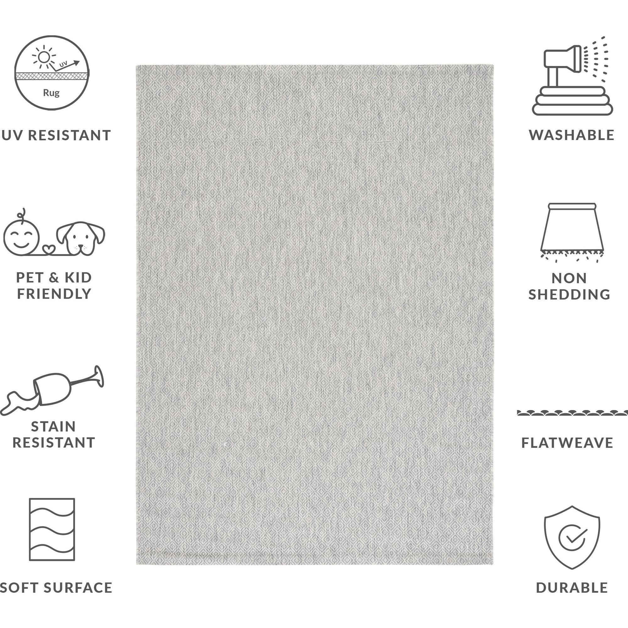 Courtyard Orion Indoor/Outdoor Rug, Grey