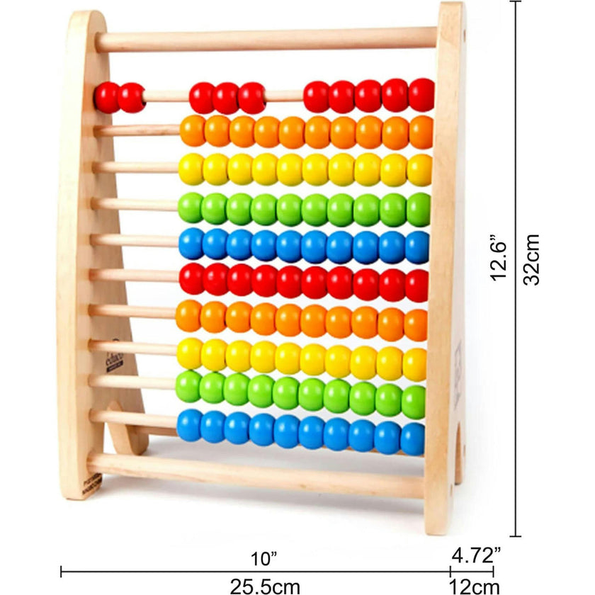 Hape: Rainbow Bead Abacus&nbsp;- Colorful Wooden Counting Toy