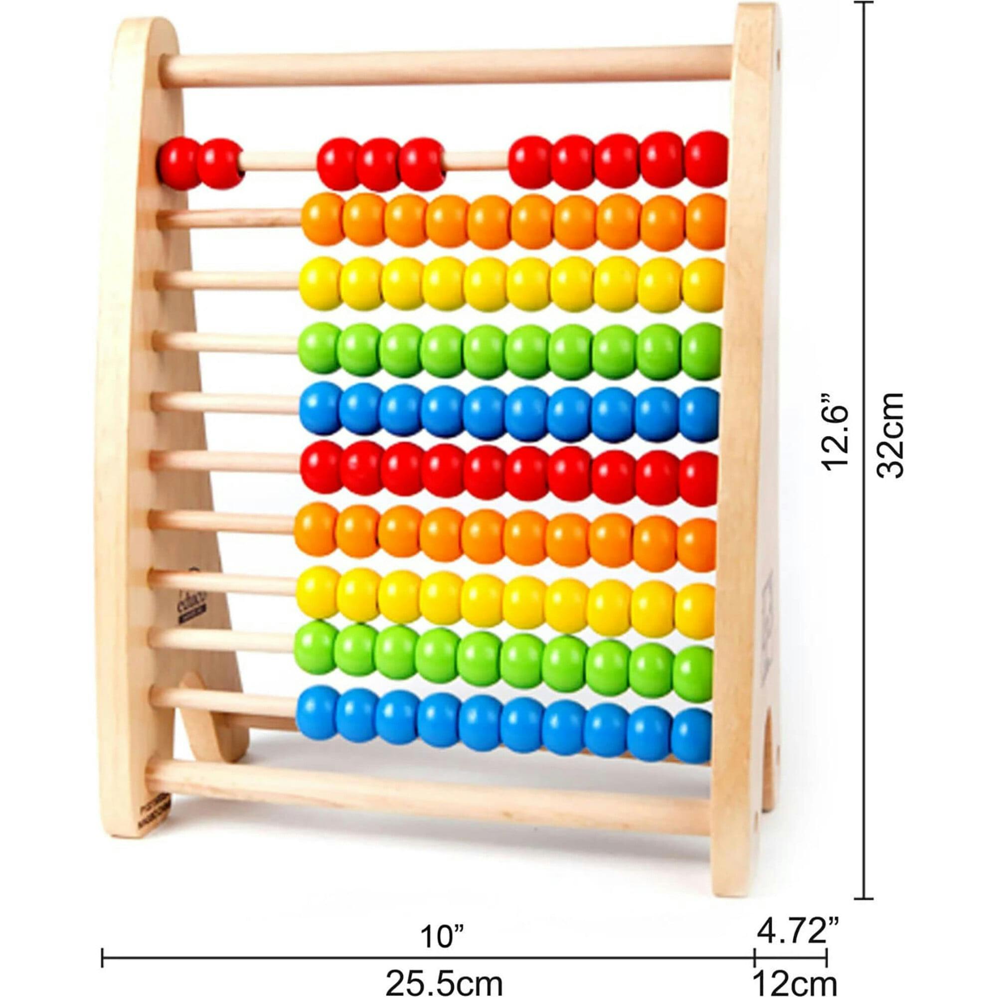 Hape: Rainbow Bead Abacus&nbsp;- Colorful Wooden Counting Toy