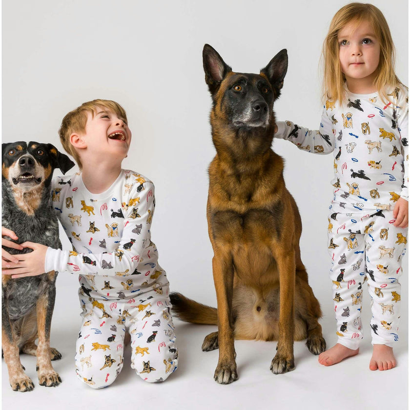 The Organic Long Sleeve Pajama Set [Dog Days]