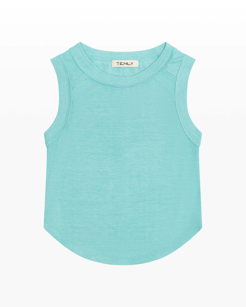Ribbed Exposed Seam Tank Top