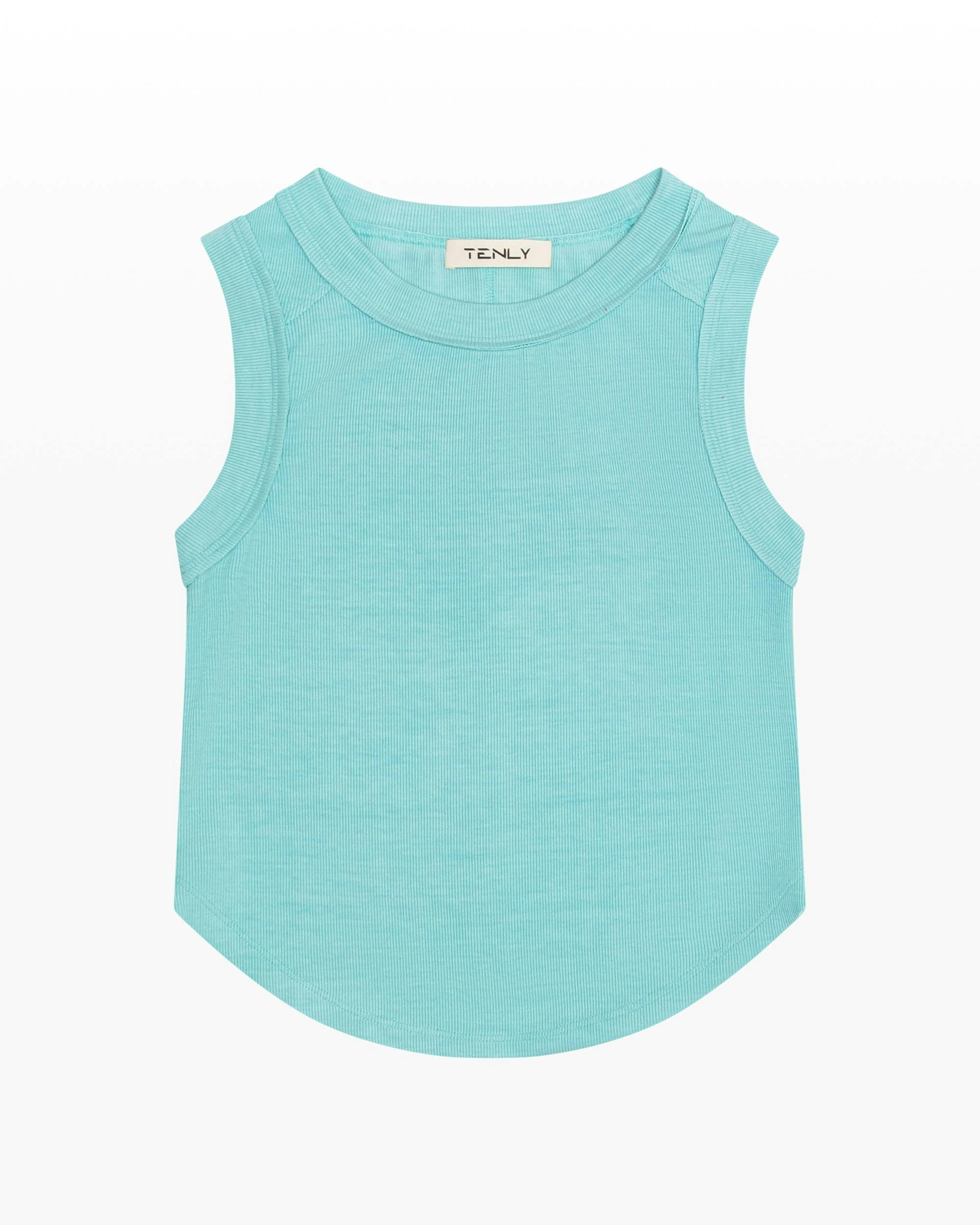 Ribbed Exposed Seam Tank Top