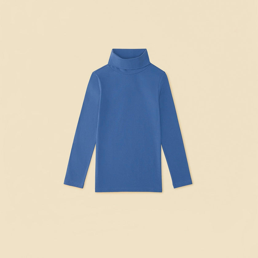 Essential Turtleneck in Navy